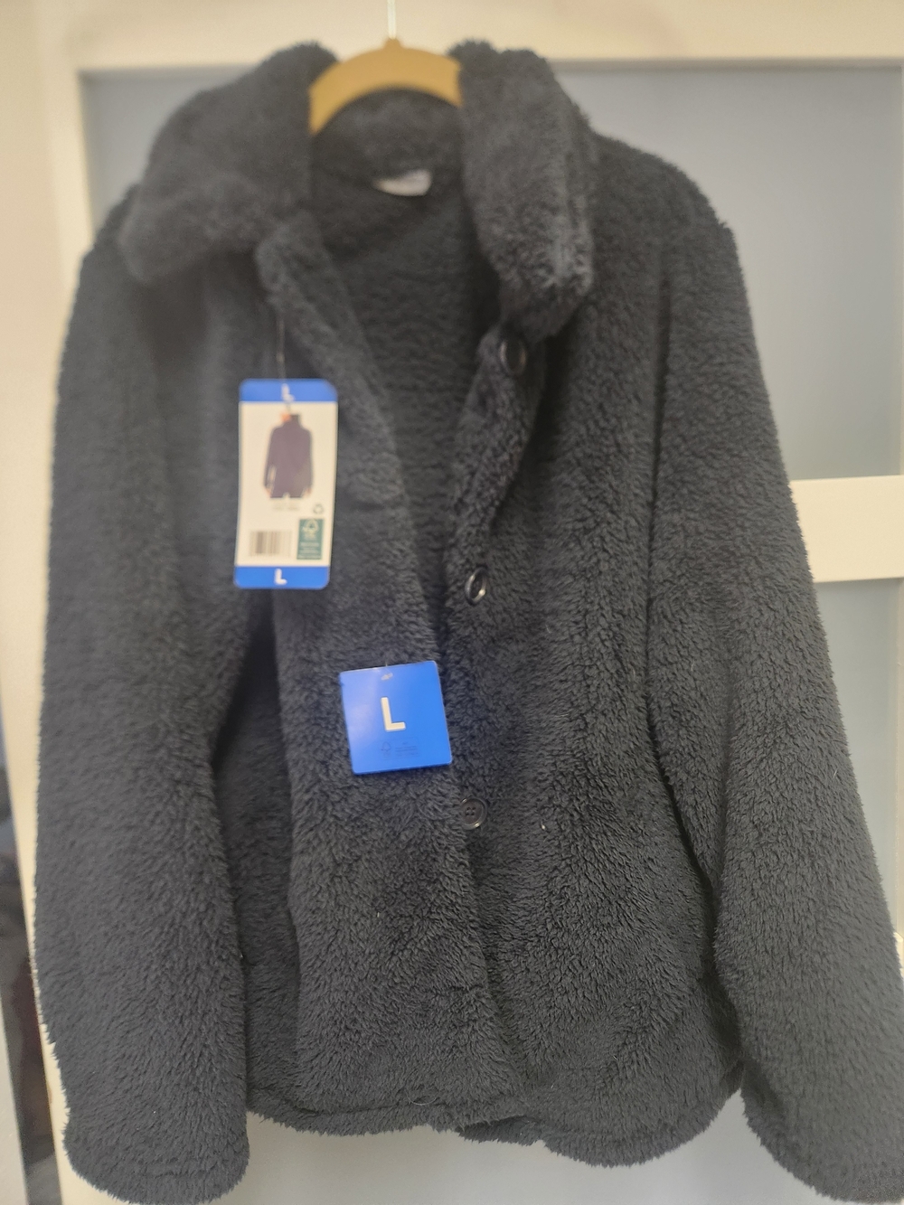 32 Degrees Navy Sherpa Puffer Jacket